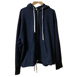 Autre Marque Felpa con cappuccio e zip in cotone BLAMINK Blu Altro