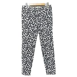 Stella Mc Cartney Stella McCartney Leopard Print Slim Pants Black White