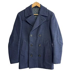 Casaco P Coat de lã LANVIN Azul Azul marinho