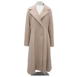 Autre Marque FOXEY GARCONNE Cashmere Long Coat Beige