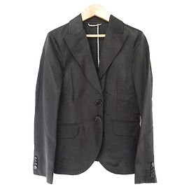 Autre Marque Etro Linen Tailored Jacket Black