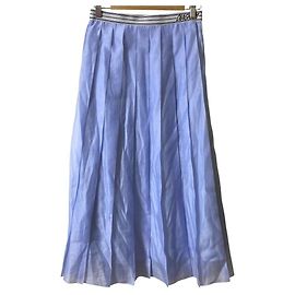 Autre Marque Saia plissada transparente Diagram Mat Azul