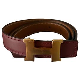 Cinto Reversível Hermès Constance 90 cm Marrom Bordeaux