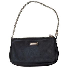 Pochette Dior en cuir noir Noir