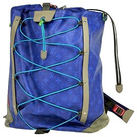Louis Vuitton Split Backpack Taigarama Cobalt Blue