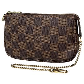 Louis Vuitton Mini Pochette Accessoires Marrone Damier ebene