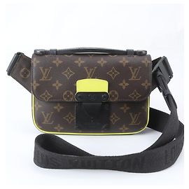 Louis Vuitton Monogram Macassar S-Lock Sling Bag Brown Monogram