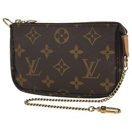Louis Vuitton Monogram Mini Pochette Accessoires Marron