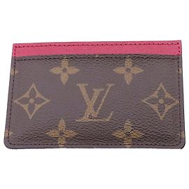 Louis Vuitton Brown Monogram Kartenetui Braun