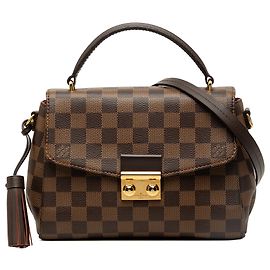Louis Vuitton Brown Damier Ebene Croisette Braun