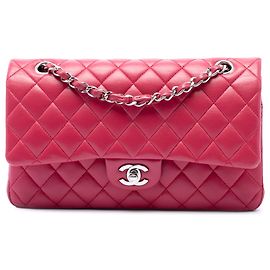 Chanel Pink Medium Classic Lambskin Double Flap Pink Andere