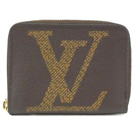 Portamonete Zippy Monogram Giant Louis Vuitton Marrone
