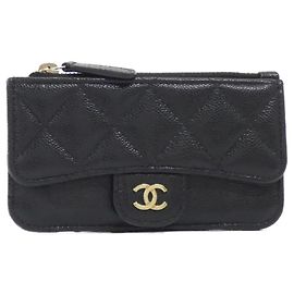Chanel Timeless Classic Line Visitenkartenetui Schwarz