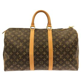 Bolsa Boston Louis Vuitton Monogram Keepall 45cm Marrom