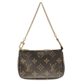 Louis Vuitton Monogram Mini Pochette Accessoires Marrone
