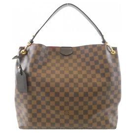 Bolsa de Ombro Louis Vuitton Damier Graceful MM N44045 Marrom