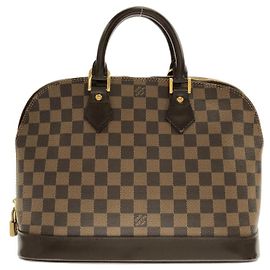 Louis Vuitton Damier Alma PM Handbag Brown