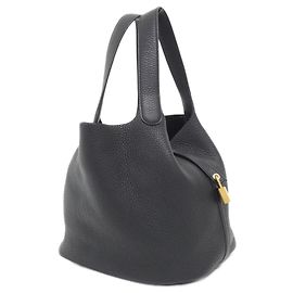 Hermès Hermes Picotin Lock MM Handbag Black