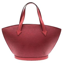 Louis Vuitton Epi Saint Jacques Handbag Red