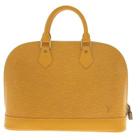 Sac à main Louis Vuitton Epi Alma PM Jaune