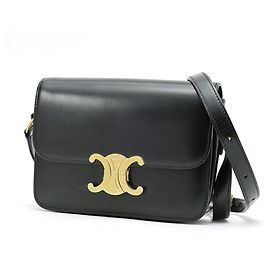 Céline Bolsa de Ombro Celine Teen Triomphe Preto