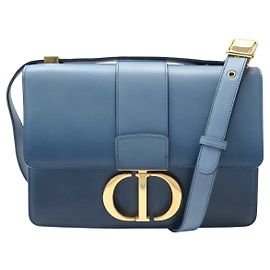 Christian Dior BOLSA DE MÃO DIOR 30 MONTAIGNE COURO AZUL GRADIENTE M9203UMOS_M911 BLUE BAG Azul