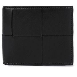 Bottega Veneta Intrecciato Cassette Folded Wallet Black