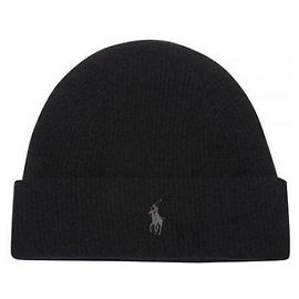 Gorro Ralph Lauren de cashmere negro Negro