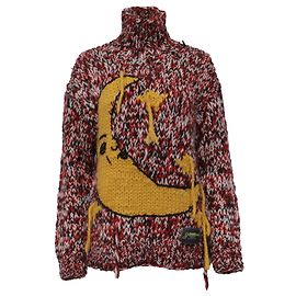 Pull Ganni Crescent-Moon en laine multicolore Multicolore