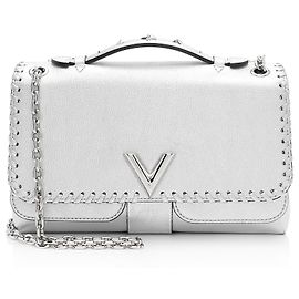 Borsa Louis Vuitton Metallic Leather Braided Very Chain Bag Argento Metallico
