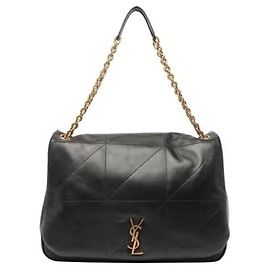 Bolsa Saint Laurent Jamie em pele preta Preto