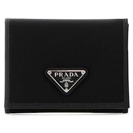Prada Re-nylon Tri-fold Wallet Black