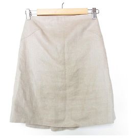 Autre Marque Chaos Linen Herringbone Bustier Beige