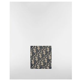 Dior Wallet Beige Black Oblique Jacquard Brown