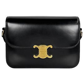 Céline Bolsa Classic Triomphe Medium Preta Preto