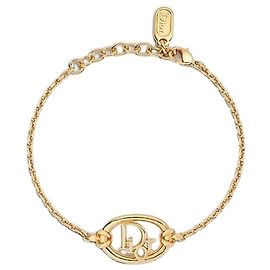 Dior Bracelet Oblique Métal Finition Or Doré