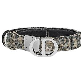 Dior Wendelgürtel Blue Smooth Calfskin Oblique Jacquard Blau