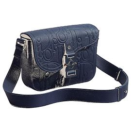 Dior Sac Messenger à rabat Saddle Small Navy Blue Gravity Leather Bleu