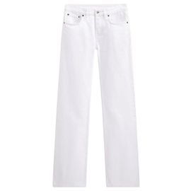 Dior Vaqueros Regular Fit en denim de algodón blanco Blanco