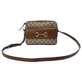 Gucci Petit sac à épaule Horsebit Marron