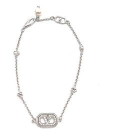 Valentino Signature Logo Armband Silber