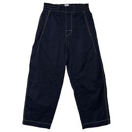 Bottega Veneta Pantaloni in nylon con piping Blu