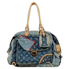 Louis Vuitton Denim Monogram Bowler Multicolor