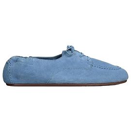 Céline Mocassini stringati Adam in pelle scamosciata Dusty Blue Blu