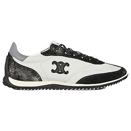 Céline Baskets Racer Nylon, Daim Veau Veau Grey Black Marron