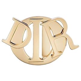 Dior Charm Gürtelschnalle aus Messing, Gold-Finish Golden