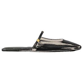 Céline Mule Macaron in pelle di capra Nero Nero