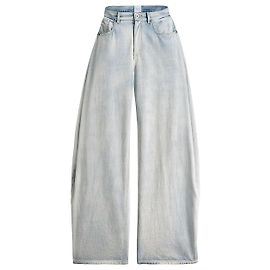 Dior Hellblau stonewashed Baumwoll-Denim, Loose Fit Blau