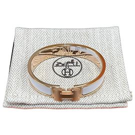 Hermès Pulsera Click PM Oro Blanco/Oro Rosa Blanco