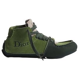 Dior Botas de Atar Rody Nubuck Verde Camurça de Bezerro Verde Verde
